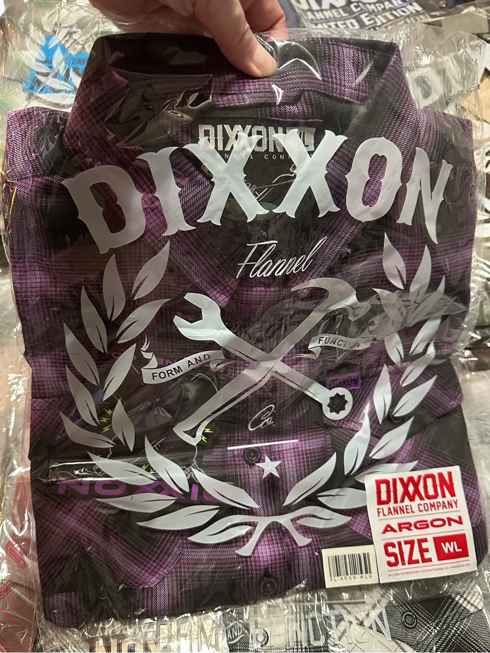 DIXXON Black and Purple Argon Flannel - Picture 6 of 6